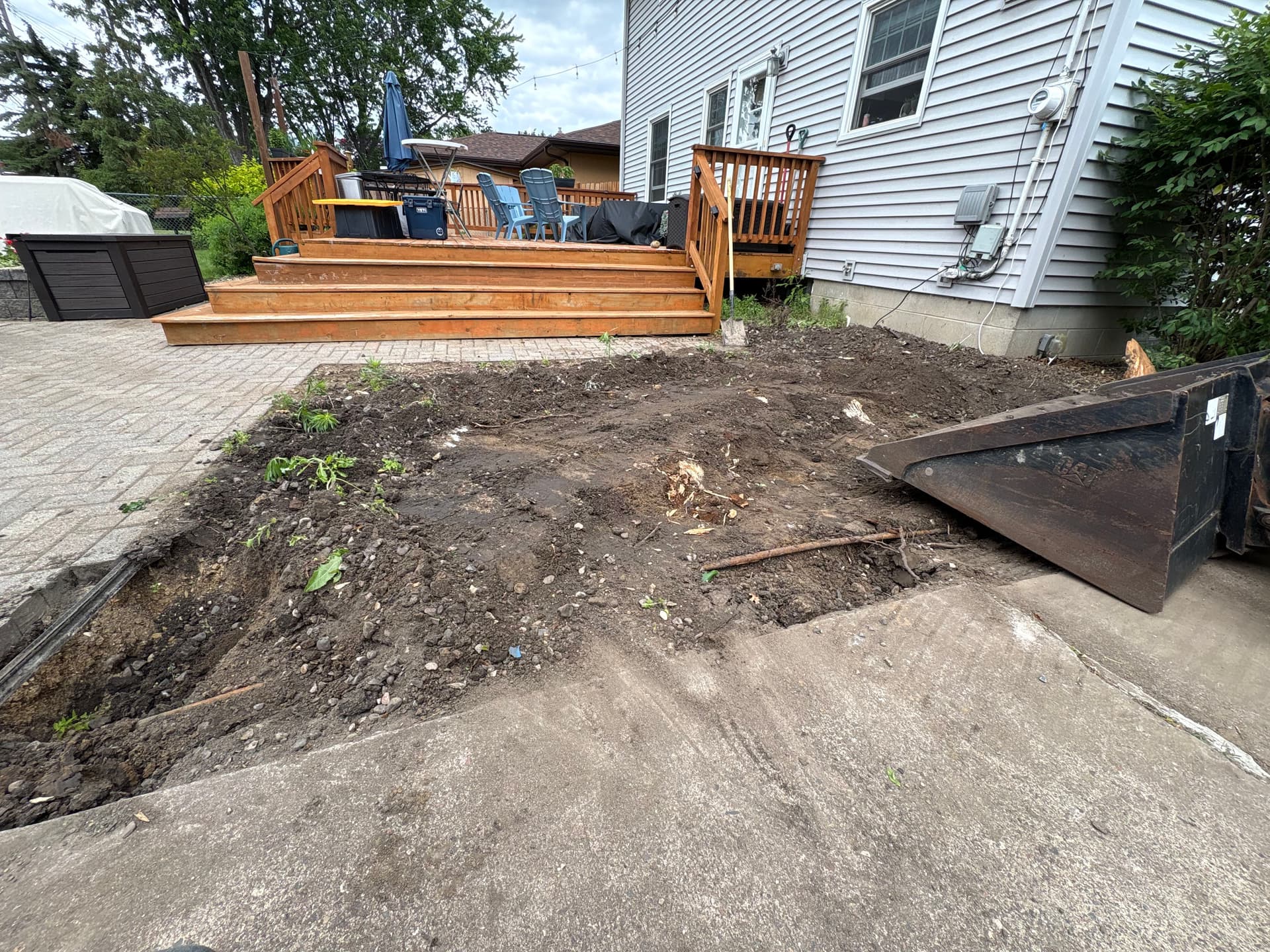 Gallery photos for Fresh Concrete Poured and a Pergola on the Way in Maplewood: Image #3