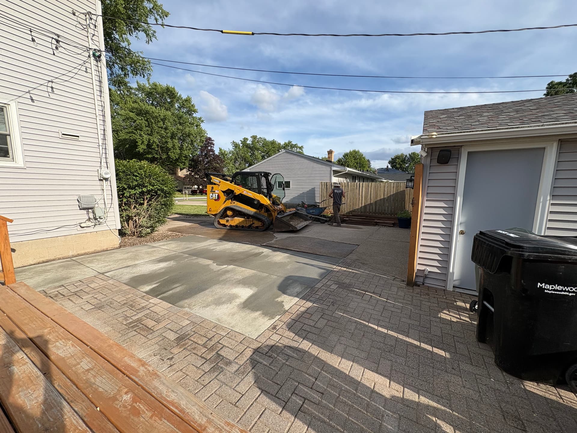 Gallery photos for Fresh Concrete Poured and a Pergola on the Way in Maplewood: Image #1