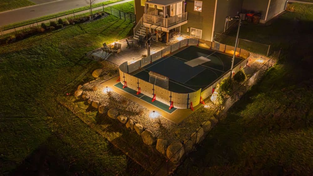 Project Stunning Backyard Sports Court Installation in Cottage Grove image