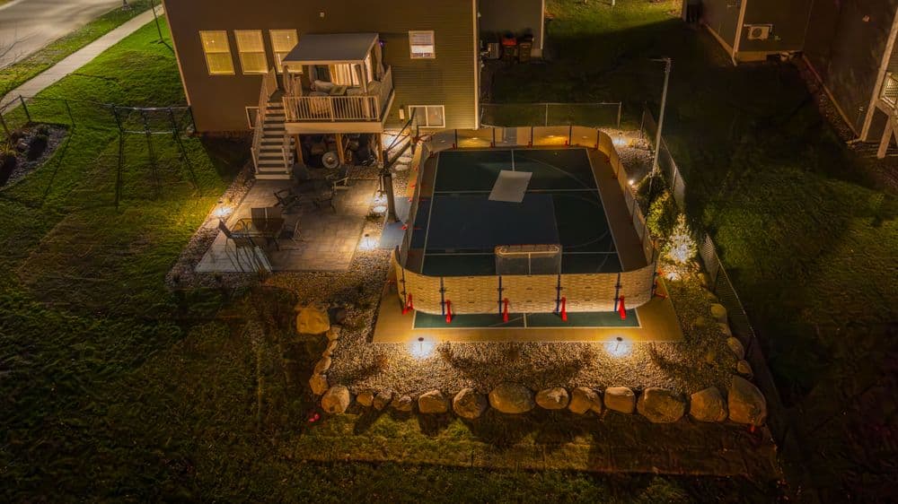 Stunning Backyard Sports Court Installation in Cottage Grove