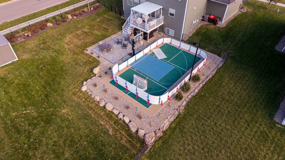 Stunning Backyard Sports Court Installation in Cottage Grove