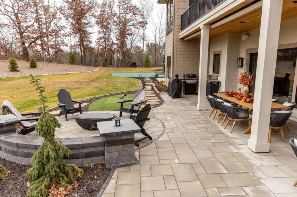 Project Hardscape and Outdoor Living Space Built for Lake Elmo Living image